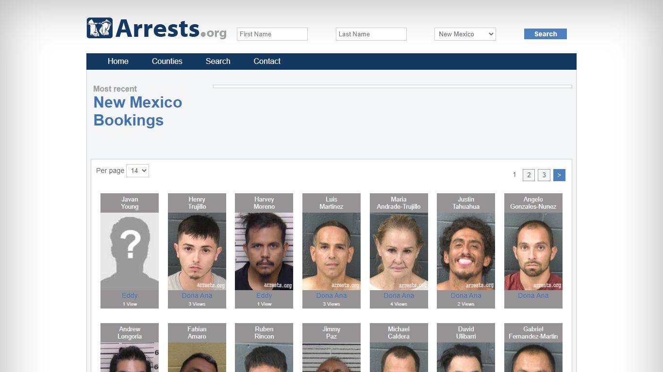 New Mexico Arrests and Inmate Search